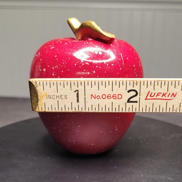 BUY NOW PRICE Vintage Faux Stone Apple - Picture 6 of 7